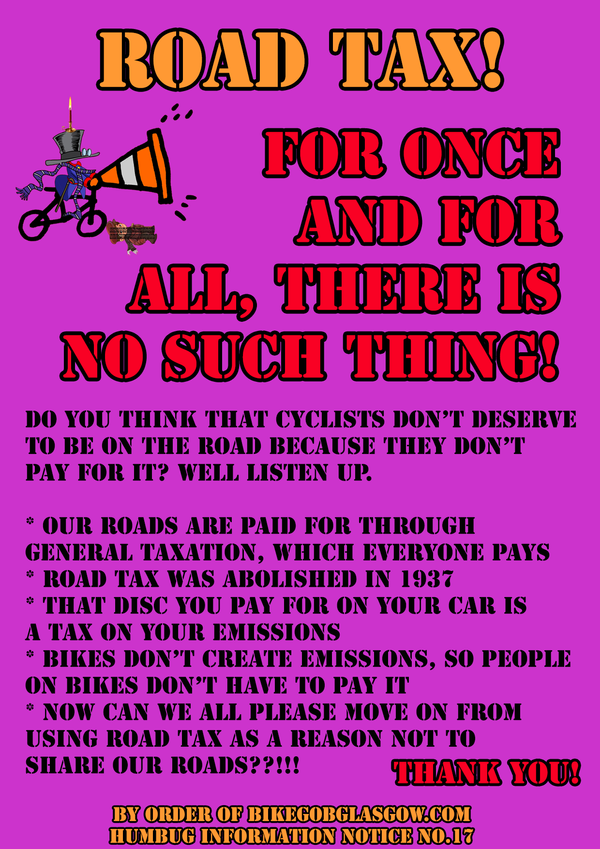 Bike Gob's Humbug Information Notices No.17